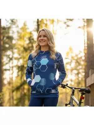 Hochwertiges Funktions-Sweatshirt für Damen ALTISPORT VOJ/ALW037MI01 NAVY BLAU