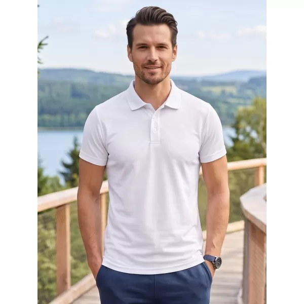  Herren-T-Shirt mit Kragen ALTISPORT NoPrint NP/ALM712 WEIß 