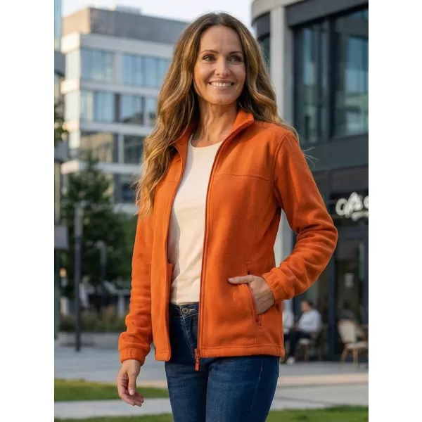  Fleece-Sweatshirt für Damen ALTISPORT NP/ALW405 ORANGE 