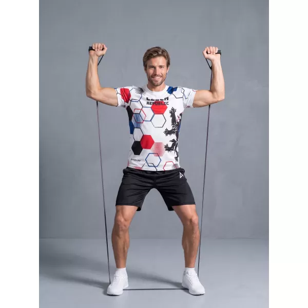  Hochwertiges Funktions-T-Shirt für Herren ALTISPORT x CZE VOJ/ALM036TR01 HEXA WEIß 