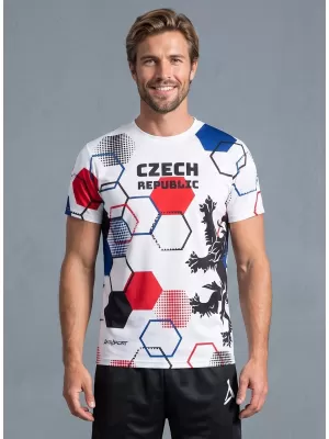 Hochwertiges Funktions-T-Shirt für Herren ALTISPORT x CZE VOJ/ALM036TR01 HEXA WEIß