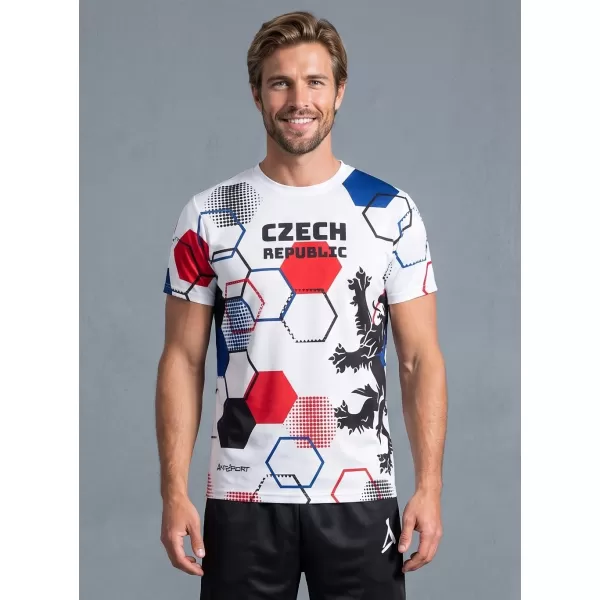  Hochwertiges Funktions-T-Shirt für Herren ALTISPORT x CZE VOJ/ALM036TR01 HEXA WEIß 