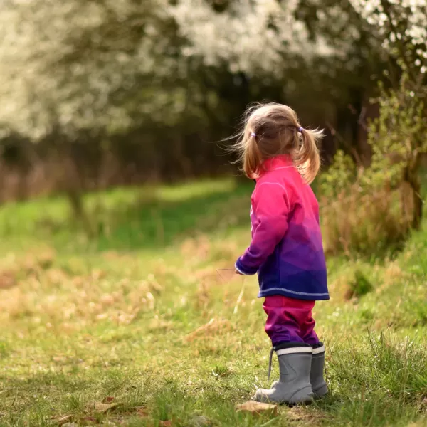  Fleece-Sweatshirt für Kinder WAMU MOZAIKA FIALOVÁ GRÜN 