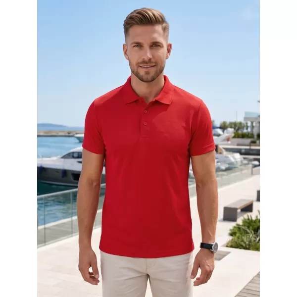  Herren-T-Shirt mit Kragen ALTISPORT NoPrint NP/ALM712 ROT 
