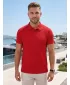 Herren-T-Shirt mit Kragen ALTISPORT NoPrint NP/ALM712 ROT