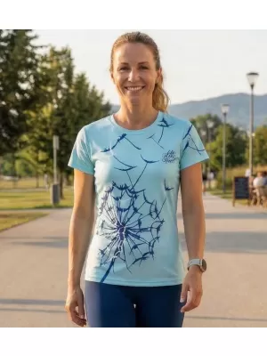 Frauenfunktional T -Shirt Premium ALTISPORT VOJ/ALW035TR01 FROSTBLAU