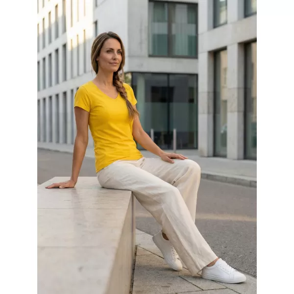  Damen-T-Shirt ALTISPORT NP/ALW261 GELB 