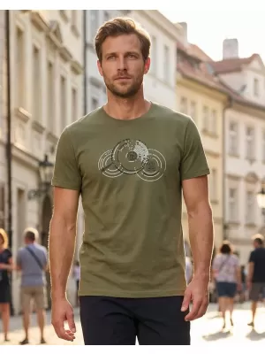 Pánské triko ALTISPORT CARRYOVER ALM160AL805 KHAKI