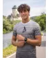 Premium-T-Shirt für Herren ALTISPORT VOJ/ALM031TR01 SCHWARZ UND WEIß