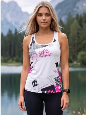 Hochwertiges Funktions-Tanktop für Damen ALTISPORT VOJ/ALW009TIL01 WEIß
