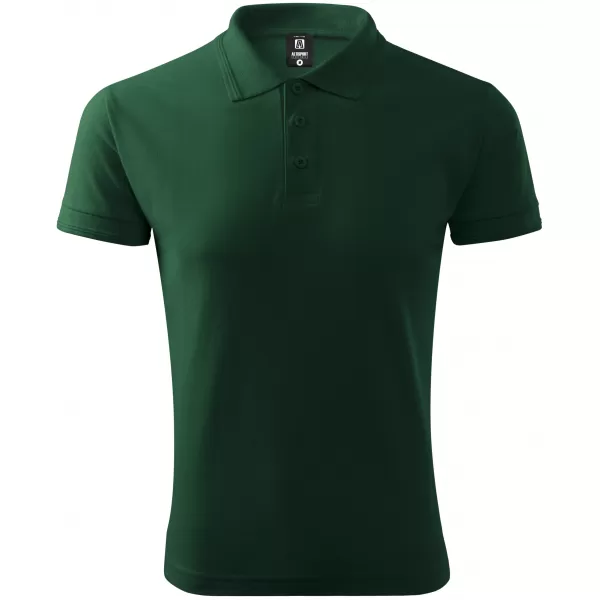  Herren-T-Shirt mit Kragen ALTISPORT NP/ALM302 DUNKELGRÜN 