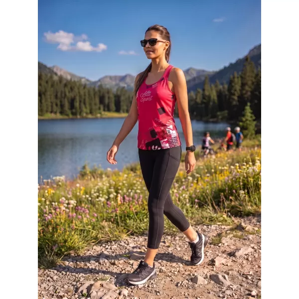  Hochwertiges Funktions-Tanktop für Damen ALTISPORT VOJ/ALW009TIL01 ROT 