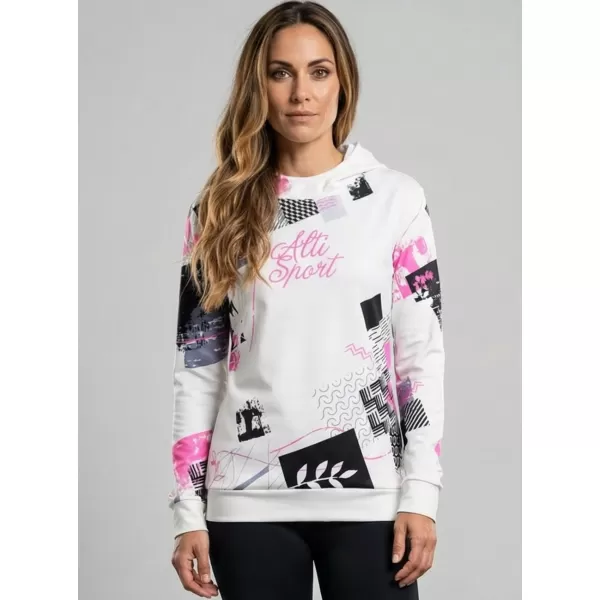  Premium-Sweatshirt für Damen ALTISPORT VOJ/ALW009MI01 WEIß 