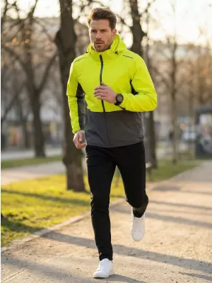 Herrenjacke ALTISPORT NoPrint NP/ALM835 NEON GELB