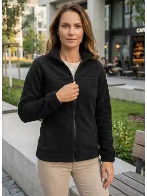Fleece-Sweatshirt für Damen ALTISPORT NP/ALW405 SCHWARZ
