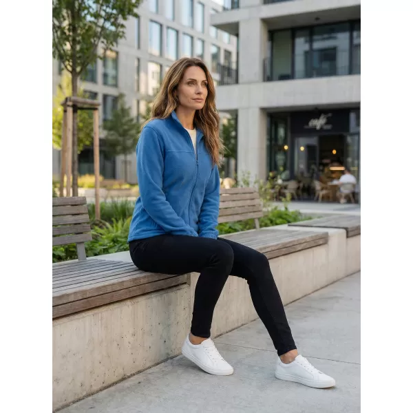  Fleece-Sweatshirt für Damen ALTISPORT NP/ALW405 AZURBLAU 