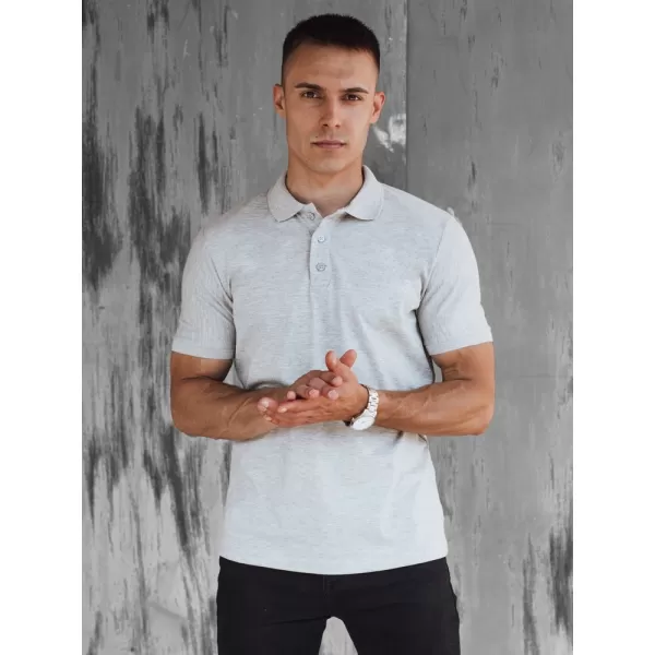  Herren t -Shirt mit einem Kragen DSTREET PX0597 HELLGRAU 