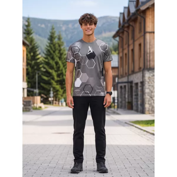  Funktionelles Premium-T-Shirt für Herren ALTISPORT VOJ/ALM037TR01 GRAU 