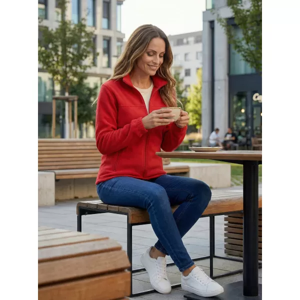  Fleece-Sweatshirt für Damen ALTISPORT NP/ALW405 ROT 