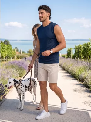 Funktions-Tanktop für Herren ALTISPORT NoPrint NP/ALM028 NAVY BLAU