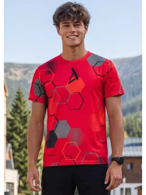 Funktionelles Premium-T-Shirt für Herren ALTISPORT VOJ/ALM037TR01 ROT