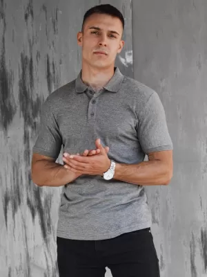 Herren t -Shirt mit einem Kragen DSTREET PX0602 DUNKELGRAU
