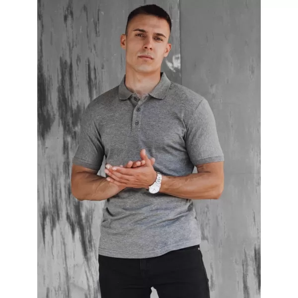  Herren t -Shirt mit einem Kragen DSTREET PX0602 DUNKELGRAU 