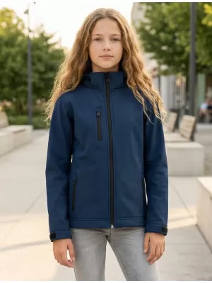 Softshelljacke für Kinder ALTISPORT NP/ALK535 NAVY BLAU