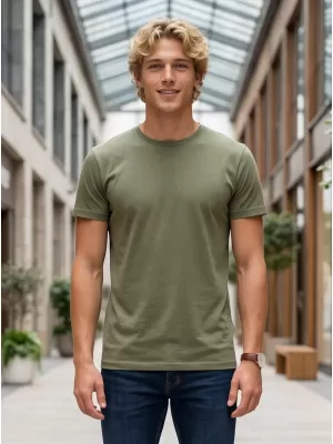 Herren-T-Shirt ALTISPORT NP/ALM921 HELLES KHAKI