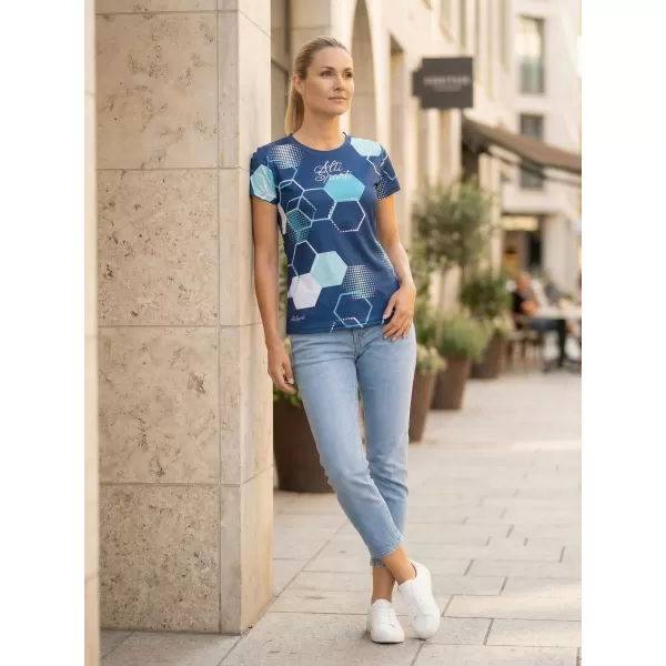  Hochwertiges Funktions-T-Shirt für Damen ALTISPORT VOJ/ALW037TR01 NAVY BLAU 
