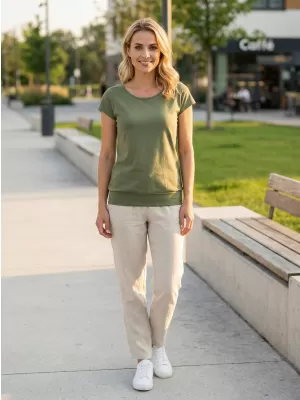 Damen-T-Shirt ALTISPORT NP/ALW021 KHAKI