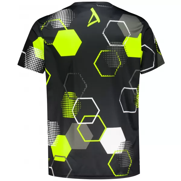  Funktionelles Premium-T-Shirt für Herren ALTISPORT VOJ/ALM037TR01 SCHWARZ UND GELB 