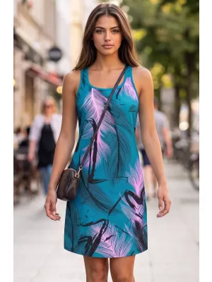 Hochwertiges Funktions-Westenkleid für Damen ALTISPORT VOJ/ALW001SAT01 PETROL/HELLROSA