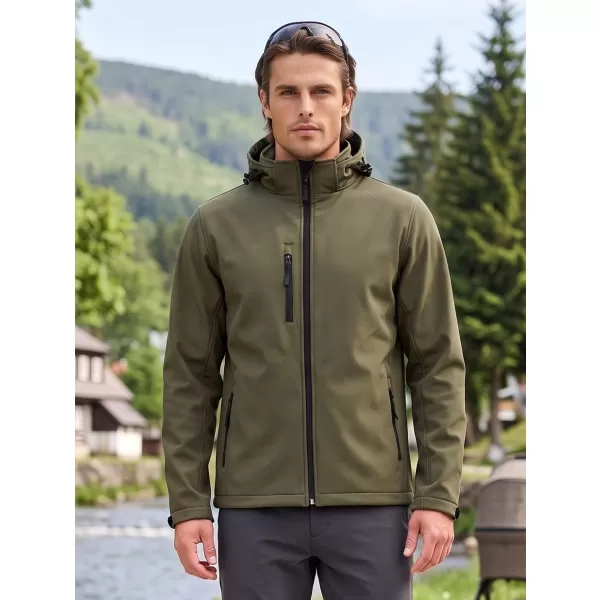  Herren-Softshelljacke ALTISPORT NP/ALM225 MILITÄR 