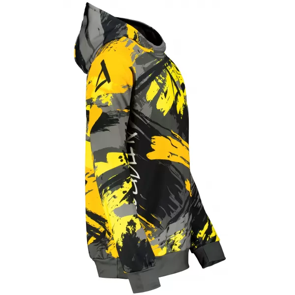  Premium-Sweatshirt für Herren ALTISPORT VOJ/ALM014MI01 SCHWARZ UND GELB 