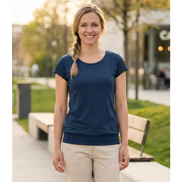  Damen-T-Shirt ALTISPORT NP/ALW021 MITTERNACHTSBLAU 