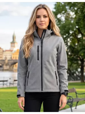 Softshelljacke für Damen ALTISPORT NP/ALW125 STAHLGRAU