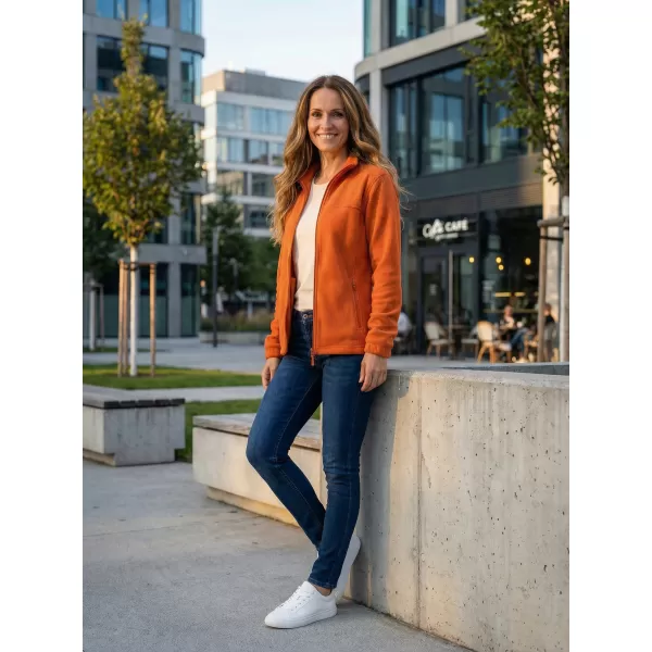  Fleece-Sweatshirt für Damen ALTISPORT NP/ALW405 ORANGE 