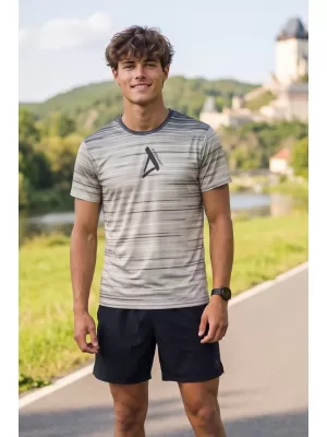 Premium-T-Shirt für Herren ALTISPORT VOJ/ALM031TR01 SCHWARZ BRAUN