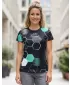 Hochwertiges Funktions-T-Shirt für Damen ALTISPORT VOJ/ALW037TR01 SCHWARZ/TÜRKIS
