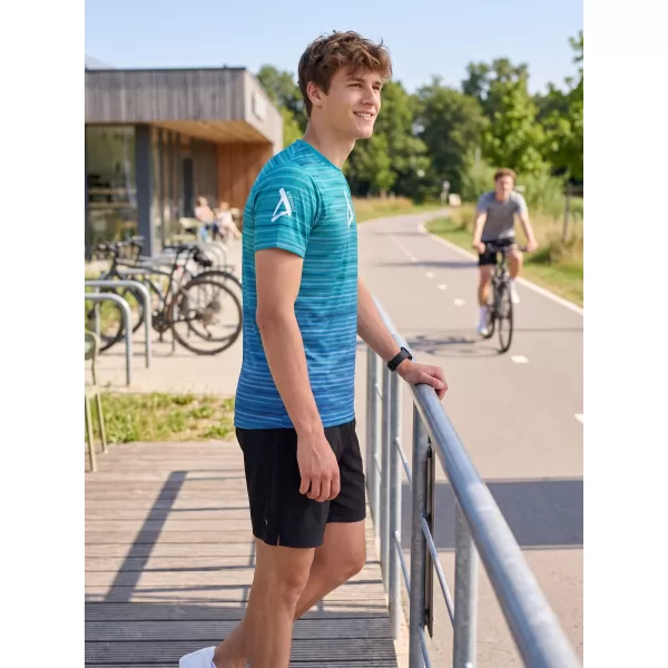  Premium-T-Shirt für Herren ALTISPORT VOJ/ALM031TR01 SMARAGD/BLAU 
