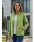 Fleece-Sweatshirt für Damen ALTISPORT NP/ALW405 GRAS-GRÜN