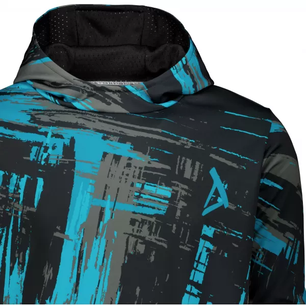  Premium-Sweatshirt für Herren ALTISPORT VOJ/ALM010MI01 SCHWARZ/SMARAGD 