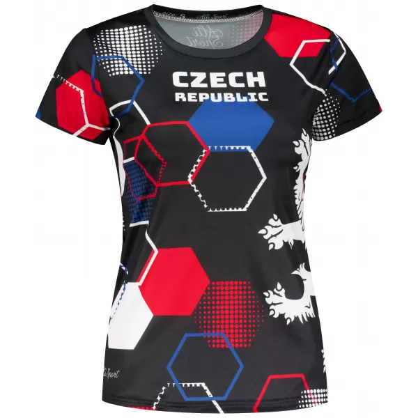  Hochwertiges Funktions-T-Shirt für Damen ALTISPORT x CZE VOJ/ALW036TR01 SECHSKANT SCHWARZ 