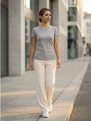 Damen-T-Shirt ALTISPORT NP/ALW331 DUNKELGRAUE HIGHLIGHTS