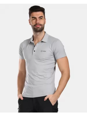 Herren-T-Shirt mit Kragen KILPI GIVRY-M VM0304KI HELLGRAU