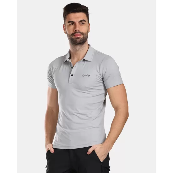  Herren-T-Shirt mit Kragen KILPI GIVRY-M VM0304KI HELLGRAU 