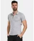Herren-T-Shirt mit Kragen KILPI GIVRY-M VM0304KI HELLGRAU