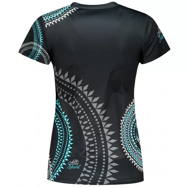  Hochwertiges Funktions-T-Shirt für Damen ALTISPORT VOJ/ALW033TR01 SCHWARZ UND BLAU 