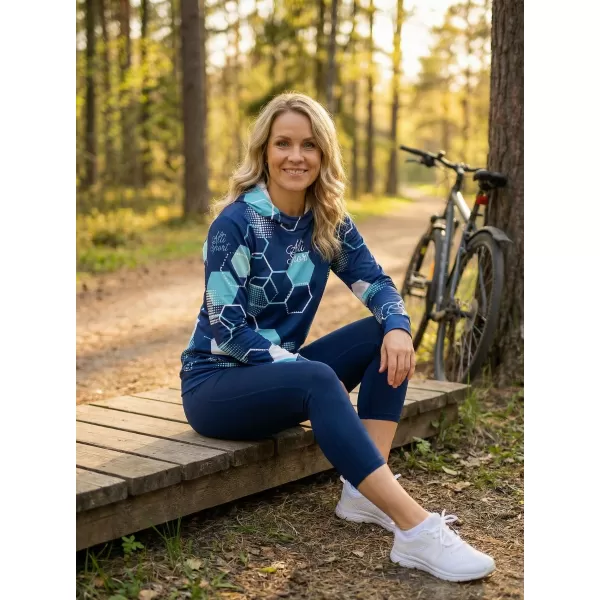  Hochwertiges Funktions-Sweatshirt für Damen ALTISPORT VOJ/ALW037MI01 NAVY BLAU 